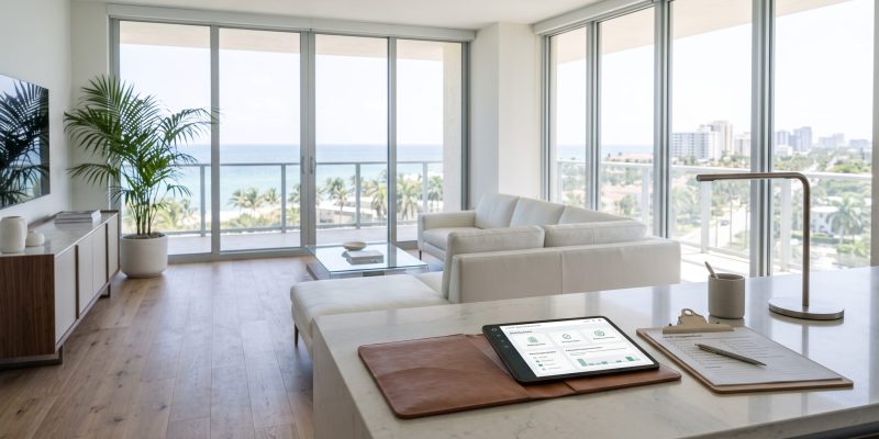hollywood condominium living room